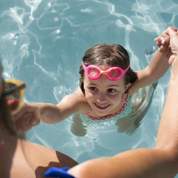 Close Up Girl With Pink Goggles